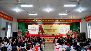 Quang cảnh Đại hội đại biểu lần thứ I, nhiệm kỳ 2025-2030, Đảng bộ xã Pơng Drang (tỉnh Đắk Lắk). 