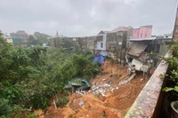 Hiện trường vụ sạt lở đất tại xã Khe Sanh, tỉnh Quảng Trị.