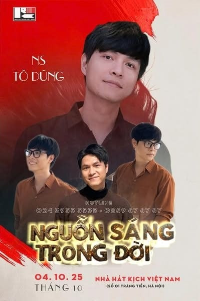 Poster giới thiệu sự tham gia vở diễn của nghệ sĩ trẻ đang lên Tô Dũng. to-dung.jpg