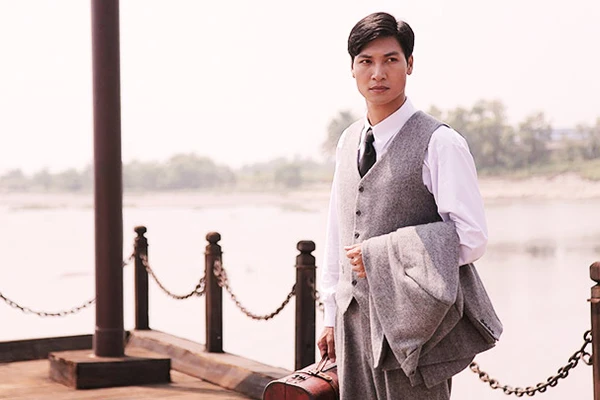 Diễn viên Mạnh Trường đóng vai Bác Hồ trong phim “Thầu Chín ở Xiêm”.