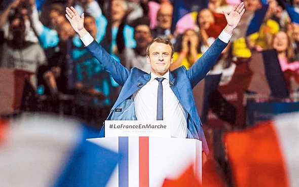 Ông Emmanuel Macron tái đắc cử Tổng thống Pháp. Ảnh: Reuters