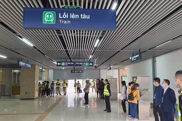 Ga Văn Quán, nơi tổ chức diễn tập.