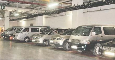 Hầm để xe của trung tâm mua sắm VINCOM.