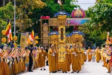 Đại lễ Vesak Liên hợp quốc lần thứ 20 năm 2025 tổ chức tại Thành phố Hồ Chí Minh. Đây là lễ hội văn hóa tôn giáo tầm cỡ quốc tế, hội tụ đức tin về hòa bình. (Ảnh: BAN TỔ CHỨC)