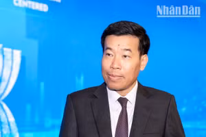 Thứ trưởng Ngoại giao Nguyễn Mạnh Cường nhận định "tự cường" và "đoàn kết" làm nên sức mạnh của ASEAN. (Ảnh: MINH DUY)