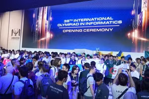 Lễ khai mạc kỳ thi Olympic Tin học quốc tế lần thứ 38 đã diễn ra tại thủ đô Tashkent (Uzbekistan). (Ảnh: IOI)
