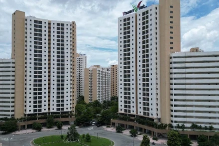 Các lô R1, R2, R3, R4, R5 tại phường An Khánh, thuộc Khu đô thị mới Thủ Thiêm sẽ tổ chức đấu giá trong tháng 5 năm nay (Ảnh: THẾ ANH)