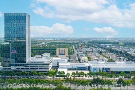 Một góc Trung tâm Thương mại thế giới thành phố mới Bình Dương, phường Bình Dương, Thành phố Hồ Chí Minh. 