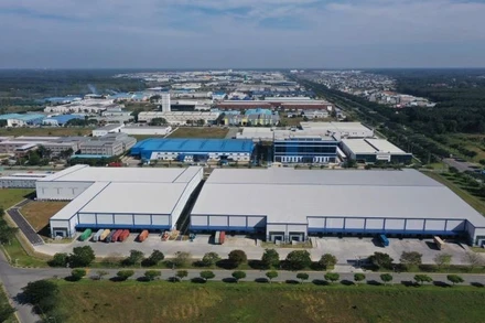 Một góc Khu công nghiệp Bàu Bàng tại xã Bàu Bàng (Thành phố Hồ Chí Minh) do Tập đoàn Becamex đầu tư. 