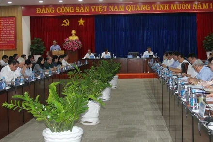 Toàn cảnh buổi làm việc.