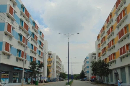 Một góc Khu nhà ở xã hội Định Hòa tại phường Bình Dương, Thành phố Hồ Chí Minh. 