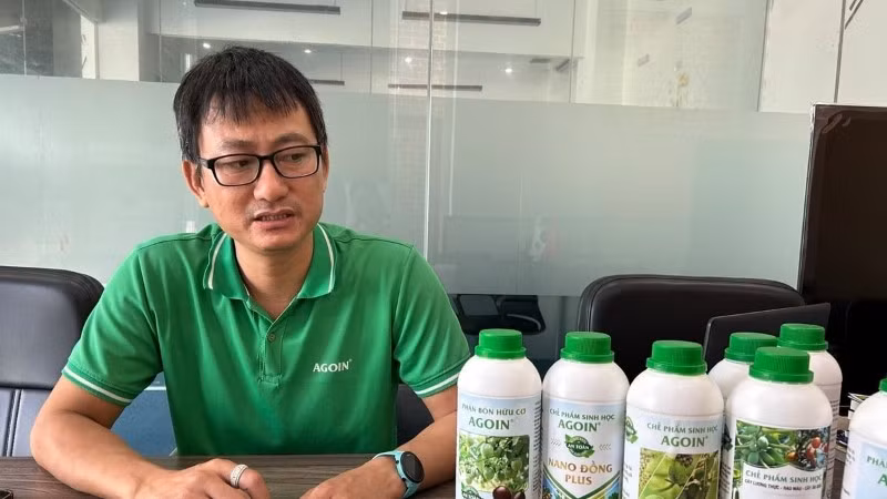 Anh Lê Việt Trung chia sẻ về các sản phẩm phân bón hữu cơ, chế phẩm sinh học AGOIN.
