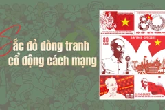 Sắc đỏ dòng tranh cổ động cách mạng