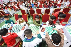 Giải Cờ vua học sinh Báo Thiếu niên Tiền phong và Nhi đồng toàn quốc năm học 2025-2026 thu hút hơn 1.600 vận động viên nhí tham dự. (Ảnh: Báo Thiếu niên Tiền phong và Nhi đồng)