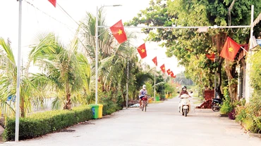 Tuyến đường nông thôn mới tại xã Xuân Khê, huyện Lý Nhân.
