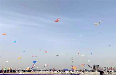 Lễ hội Diều quốc tế Duy Phường, Trung Quốc. (Ảnh: HỮU HƯNG)