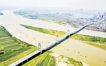 Trục Nhật Tân - Nội Bài là trục phát triển kinh tế, đô thị thông minh, hiện đại, kết hợp đồng bộ với không gian trục Bắc Thăng Long - Nội Bài. (Ảnh Duy Linh)