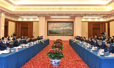 Quang cảnh buổi tiếp.