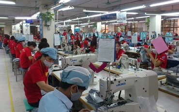 Sản xuất hàng dệt may tại Tổng công ty May 10.