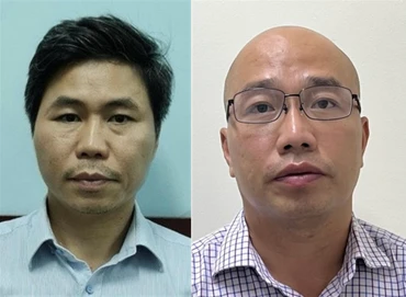 Từ trái qua, các bị can: Hùng, Dũng. (Ảnh: Bộ Công an).