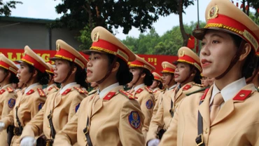 Gần 3.000 chiến sĩ Công an hợp luyện diễu binh chào mừng đại lễ 30/4. (Ảnh minh họa)