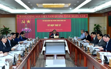 Kỳ họp thứ 37 của Ủy ban Kiểm tra Trung ương. (Ảnh ĐĂNG KHOA)