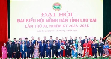 Ban chấp hành Hội Nông dân tỉnh Lào Cai khóa XI, nhiệm kỳ 2023-2028. (Ảnh: QUỐC HỒNG)