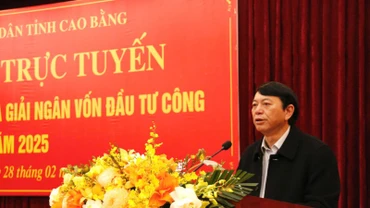 Chủ tịch Ủy ban nhân dân tỉnh Cao Bằng Hoàng Xuân Ánh chỉ đạo các giải pháp đẩy nhanh tiến độ giải ngân vốn đầu tư công năm 2025.