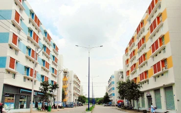 Khu nhà ở xã hội Becamex Ðịnh Hòa, thành phố Thủ Dầu Một, tỉnh Bình Dương do Tổng công ty Becamex IDC đầu tư.