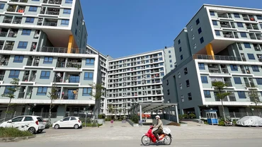 Dự án nhà ở xã hội dành cho công nhân tại xã Kim Chung, huyện Ðông Anh, Hà Nội. (Ảnh THÀNH NGUYỄN)
