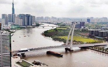 Một góc Thành phố Hồ Chí Minh hôm nay. (Ảnh Thế Anh)