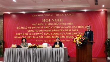 Lãnh đạo Ban Đối ngoại Trung ương chủ trì hội nghị.