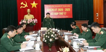 Đại tướng Lương Cường chủ trì Kỳ họp thứ 17. (Ảnh: Quân đội Nhân dân)