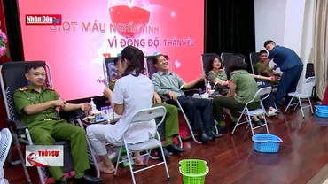 Lan tỏa phong trào hiến máu trong Công an nhân dân