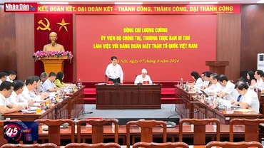 Thường trực Ban Bí thư làm việc với Đảng đoàn Mặt trận Tổ quốc Việt Nam