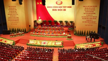 Đại hội đại biểu toàn quốc Đảng Cộng sản Việt Nam lần thứ XI diễn ra từ ngày 12-19/1/2011, tại Hà Nội. (Ảnh: TTXVN)