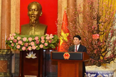 Chủ tịch nước Lương Cường gặp mặt đầu Xuân và giao nhiệm vụ Văn phòng Chủ tịch nước.