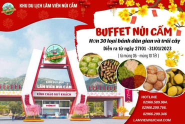 Chương trình “Buffet Cáp treo Núi Cấm hứa hẹn nhiều bất ngờ thú vị.