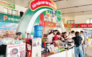 Tỉnh Thái Nguyên hỗ trợ các chủ thể gian hàng giới thiệu, bán sản phẩm khi được công nhận tiêu chuẩn OCOP.