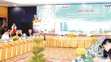 Quang cảnh Hội thảo “Tháo gỡ bất cập chính sách để phát huy vai trò của kinh tế tư nhân trong nền kinh tế Việt Nam” tại Thành phố Hồ Chí Minh. (Ảnh THẾ ANH)