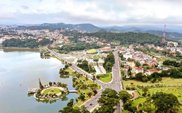 Trung tâm thành phố Đà Lạt.