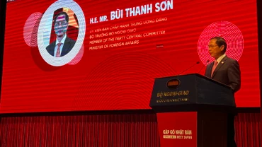 Bộ trưởng Ngoại giao Bùi Thanh Sơn phát biểu khai mạc Hội nghị.