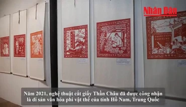 [Video] Khám phá nghệ thuật cắt giấy Trung Quốc