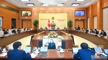 Quang cảnh Phiên họp thứ 28 của Ủy ban Thường vụ Quốc hội. (Ảnh: DUY LINH)