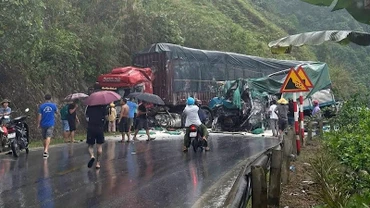 Hiện trường xảy ra vụ tai nạn.