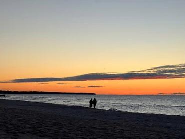 Mùa thu vàng Kolobrzeg.