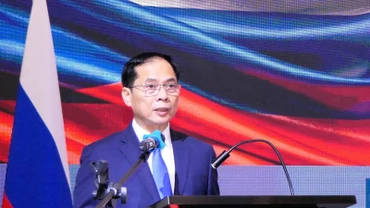 Phó Thủ tướng, Bộ trưởng Ngoại giao Bùi Thanh Sơn phát biểu tại lễ kỷ niệm