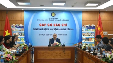 Toàn cảnh buổi họp báo. (Nguồn: Ủy ban người Việt Nam tại nước ngoài)