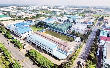 Một góc khu công nghiệp Phú Hội, huyện Đức Trọng, Lâm Đồng. (Ảnh M.V.B)
