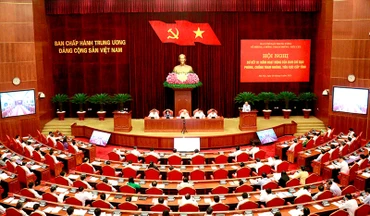 Quang cảnh Hội nghị sơ kết 1 năm hoạt động của Ban Chỉ đạo phòng, chống tham nhũng, tiêu cực cấp tỉnh. Ảnh: ĐĂNG KHOA